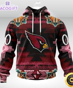 personalized nfl arizona cardinals hoodie special native costume design 3d unisex hoodie