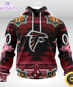 personalized nfl atlanta falcons hoodie special native costume design 3d unisex hoodie