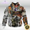 personalized nfl baltimore ravens hoodie special fall and winter bow hunting unisex hoodie