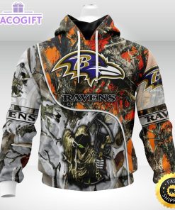 personalized nfl baltimore ravens hoodie special fall and winter bow hunting unisex hoodie