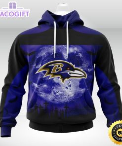 personalized nfl baltimore ravens hoodie specialized halloween concepts kits 3d unisex hoodie