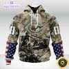 personalized nfl chicago bears hoodie special salute to service design 3d unisex hoodie