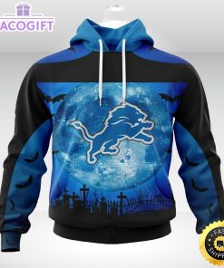 personalized nfl detroit lions hoodie specialized halloween concepts kits 3d unisex hoodie