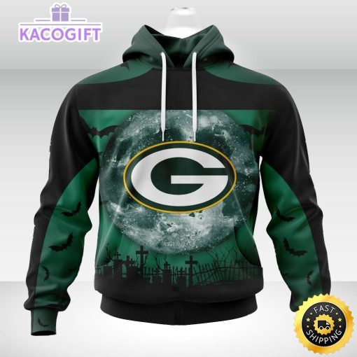 personalized nfl green bay packers hoodie specialized halloween concepts kits 3d unisex hoodie