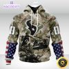 personalized nfl houston texans hoodie special salute to service design 3d unisex hoodie