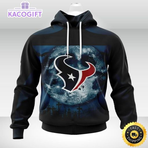 personalized nfl houston texans hoodie specialized halloween concepts kits 3d unisex hoodie