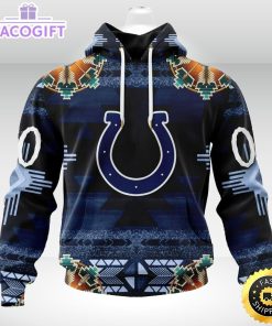 personalized nfl indianapolis colts hoodie special native costume design 3d unisex hoodie