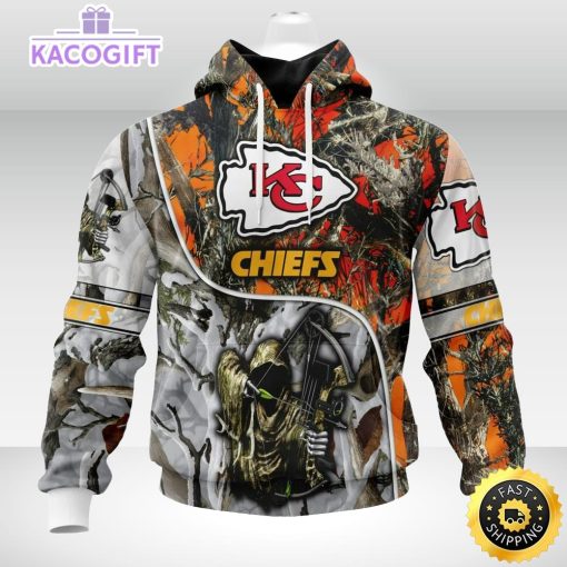 personalized nfl kansas city chiefs hoodie special fall and winter bow hunting unisex hoodie