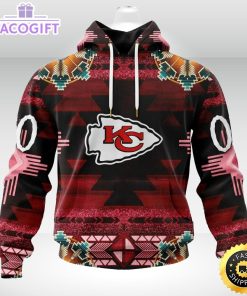 personalized nfl kansas city chiefs hoodie special native costume design 3d unisex hoodie