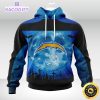 personalized nfl los angeles chargers hoodie specialized halloween concepts kits 3d unisex hoodie