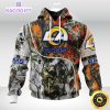 personalized nfl los angeles rams hoodie special fall and winter bow hunting unisex hoodie
