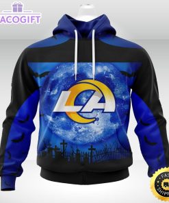 personalized nfl los angeles rams hoodie specialized halloween concepts kits 3d unisex hoodie