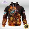 personalized nfl miami dolphins hoodie honor firefighters first responders unisex hoodie