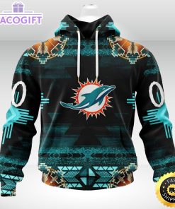 personalized nfl miami dolphins hoodie special native costume design 3d unisex hoodie