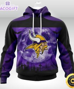 personalized nfl minnesota vikings hoodie specialized halloween concepts kits 3d unisex hoodie