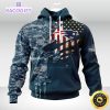 personalized nfl new england patriots hoodie special navy camo veteran design 3d unisex hoodie