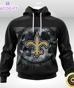 personalized nfl new orleans saints hoodie specialized halloween concepts kits 3d unisex hoodie