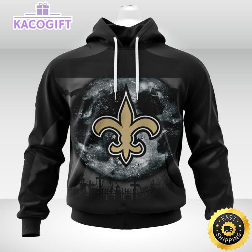 personalized nfl new orleans saints hoodie specialized halloween concepts kits 3d unisex hoodie