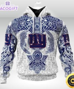 personalized nfl new york giants hoodie norse viking symbols unisex hoodie