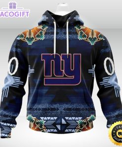 personalized nfl new york giants hoodie special native costume design 3d unisex hoodie