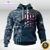 personalized nfl new york giants hoodie special navy camo veteran design 3d unisex hoodie