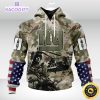 personalized nfl new york giants hoodie special salute to service design 3d unisex hoodie