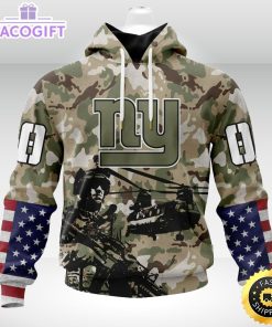 personalized nfl new york giants hoodie special salute to service design 3d unisex hoodie