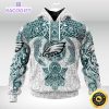 personalized nfl philadelphia eagles hoodie norse viking symbols unisex hoodie