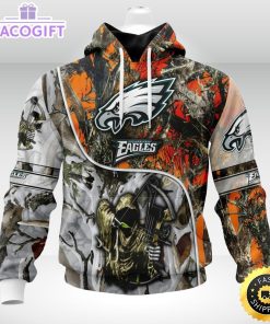 personalized nfl philadelphia eagles hoodie special fall and winter bow hunting unisex hoodie