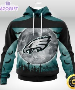 personalized nfl philadelphia eagles hoodie specialized halloween concepts kits 3d unisex hoodie