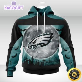 personalized nfl philadelphia eagles hoodie specialized halloween concepts kits 3d unisex hoodie