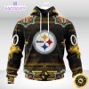 personalized nfl pittsburgh steelers hoodie special native costume design 3d unisex hoodie