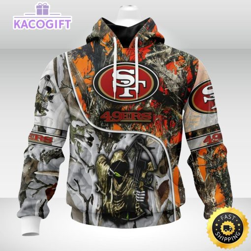 personalized nfl san francisco 49ers hoodie special fall and winter bow hunting unisex hoodie