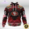 personalized nfl san francisco 49ers hoodie special native costume design 3d unisex hoodie