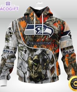 personalized nfl seattle seahawks hoodie special fall and winter bow hunting unisex hoodie