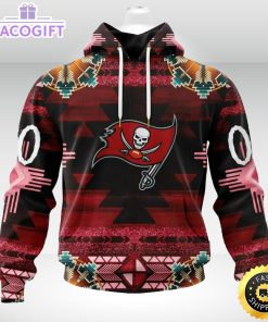 personalized nfl tampa bay buccaneers hoodie special native costume design 3d unisex hoodie