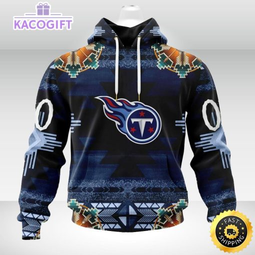 personalized nfl tennessee titans hoodie special native costume design 3d unisex hoodie