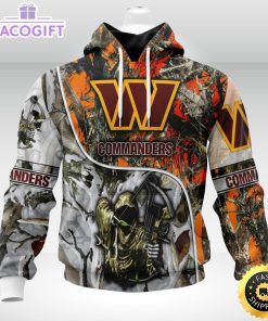 personalized nfl washington commanders hoodie special fall and winter bow hunting unisex hoodie