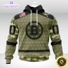 personalized nhl boston bruins hoodie special camo military appreciation unisex hoodie