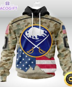 personalized nhl buffalo sabres hoodie camo unisex 3d hoodie