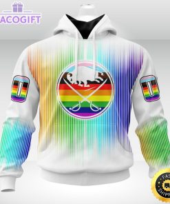 personalized nhl buffalo sabres hoodie special design for pride month 3d unisex hoodie