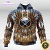 personalized nhl buffalo sabres hoodie special native hat costume design unisex 3d hoodie