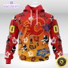 personalized nhl calgary flames hoodie hawaiian style design for fans unisex 3d hoodie