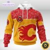 personalized nhl calgary flames hoodie specialized hockey with paisley unisex 3d hoodie