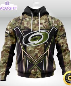 personalized nhl carolina hurricanes hoodie special camo color design unisex 3d hoodie