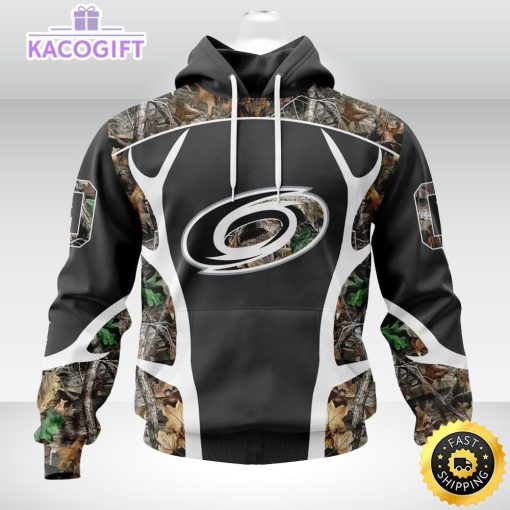 personalized nhl carolina hurricanes hoodie special camo hunting design unisex 3d hoodie