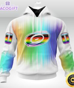 personalized nhl carolina hurricanes hoodie special design for pride month 3d unisex hoodie