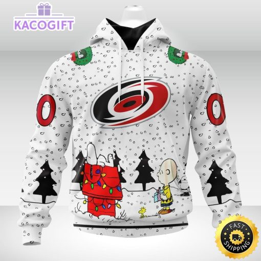 personalized nhl carolina hurricanes hoodie special peanuts design unisex hoodie