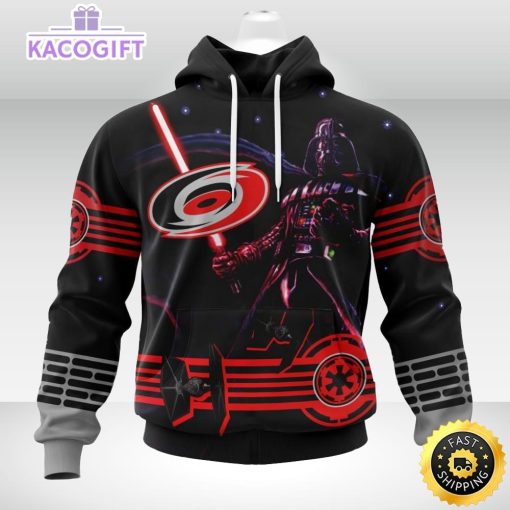 personalized nhl carolina hurricanes hoodie specialized darth vader version jersey 3d unisex hoodie