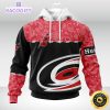 personalized nhl carolina hurricanes hoodie specialized hockey with paisley unisex 3d hoodie